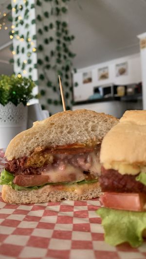 Monkey burger  at Roots Veggie & Healthy Food in Barranquilla