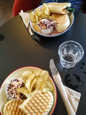 Panini 1 and Panini 2 at Vegan Deva in Chester