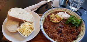 Chilli at Vegan Deva in Chester