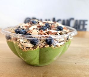 Matcha chia bowlm at Palm Acai Cafe in Berkeley