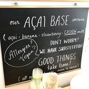 vegan açaí base  at Palm Acai Cafe in Berkeley