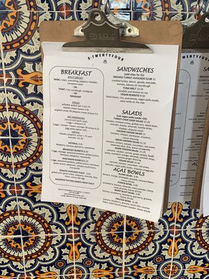 Menu update at B Twentyfour in Los Angeles