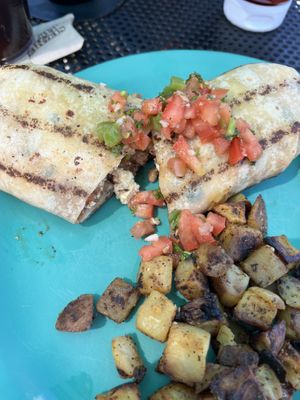 Vegan breakfast burrito   at The Friendly Toast in Bedford