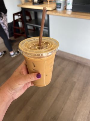 16oz vanilla latte with almond milkk  at Rethink in Altamonte Springs