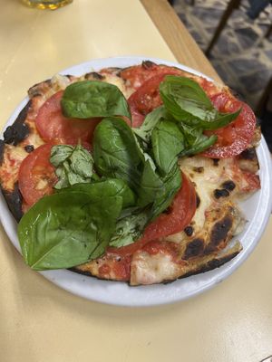 Vegan marg pizza!  at Pizzería Güerrín in Buenos Aires