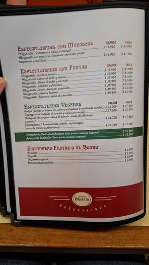  at Pizzería Güerrín in Buenos Aires