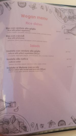 Vegan menu 2 (English) at Boungiorno in Bydgoszcz