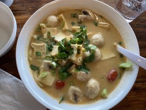 Tom kha soup (so good!)  at Sassy Express in Tillamook
