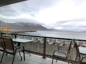 View from restaurant at The Hooded Merganser in Penticton
