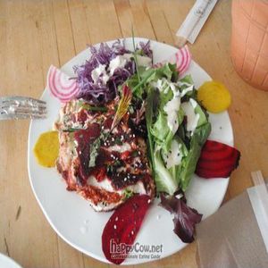 Juliano's Raw Lasagna! Exceptional experience at Planet Raw in Santa Monica