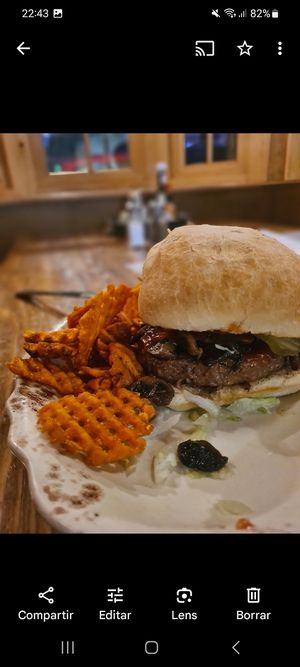 veggie burger at Bryce Canyon Pines in Bryce Canyon City