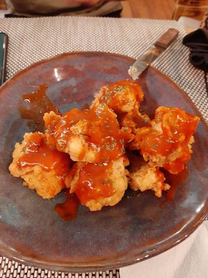 Cauliflower wings at Vegan Junkie in Phuket