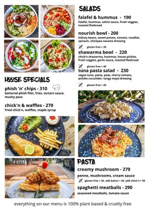 Menu page 3 at Vegan Junkie in Phuket