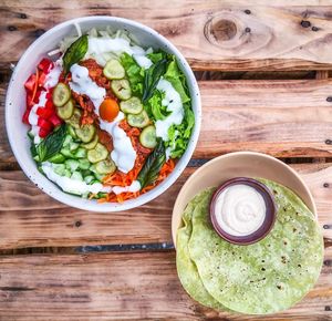 There are healthy salads too! at Vegan Junkie in Phuket