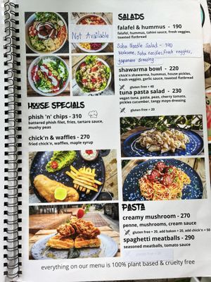 Menú  #Veganuary at Vegan Junkie in Phuket