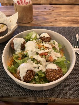 Falafel bowl   at Vegan Junkie in Phuket