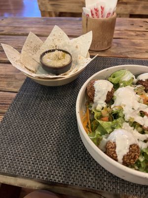 With tahini sauce   at Vegan Junkie in Phuket