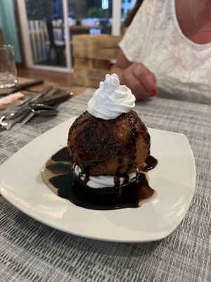 We also had some scrummy desserts! Things the deep fried ice cream and the next is the ice cream sandwich! Yum😄  at Vegan Junkie in Phuket