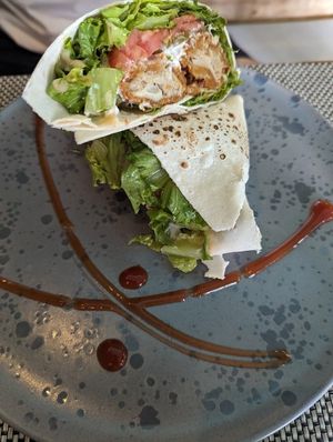Chicken wrap at Vegan Junkie in Phuket