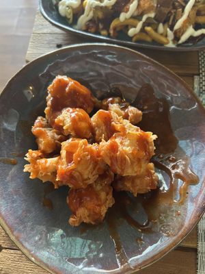 Cauliflower wings with buffalo sauce   at Vegan Junkie in Phuket