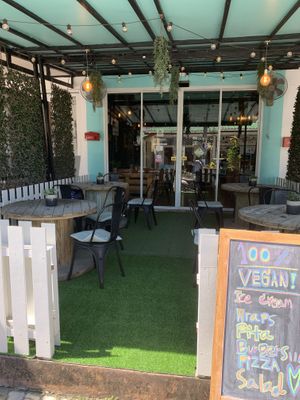 Outside  at Vegan Junkie in Phuket