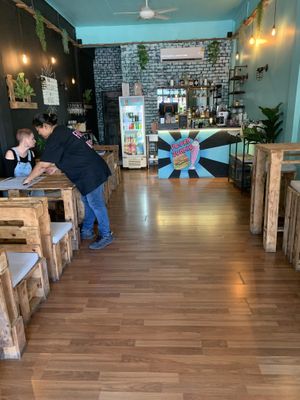 Inside  at Vegan Junkie in Phuket