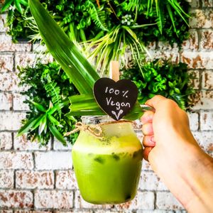 Vegan detox juice at Vegan Junkie in Phuket