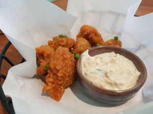Cauliflower wings at Vegan Junkie in Phuket