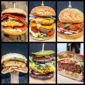 Vegan Booty burgers! at Vegan Junkie in Phuket