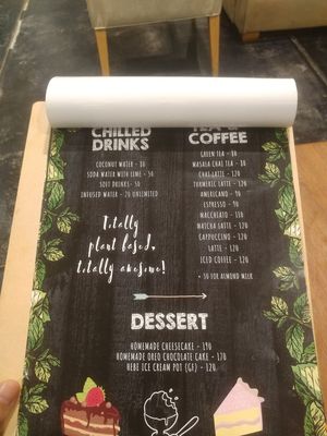 Cold/ warm drinks - dessert at Vegan Junkie in Phuket