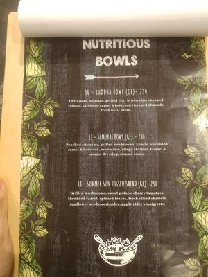 Bowls at Vegan Junkie in Phuket