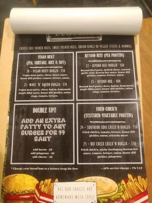 Burgers at Vegan Junkie in Phuket