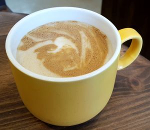 For Four Latte (with coconut milk and soy milk) at For Four Bread 포포브레드 in Seoul