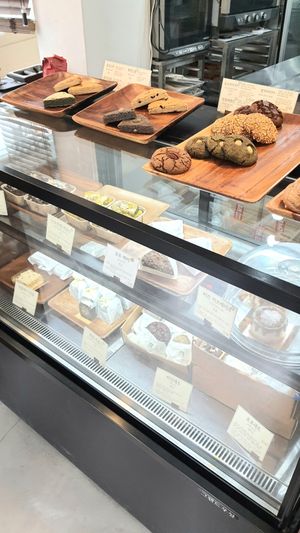 display of sweet bakery items at For Four Bread 포포브레드 in Seoul