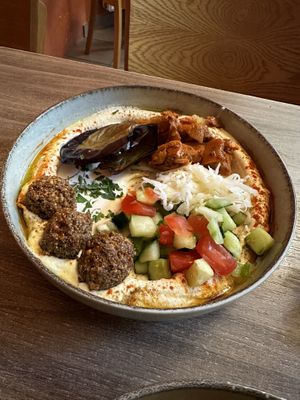 Salad plate  at Hummus Bar - Wesselényi in Budapest