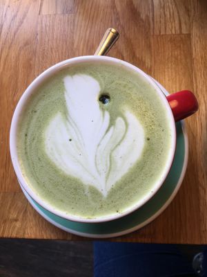 Matcha latte   at HBW Coffee in Stirling