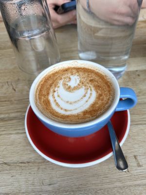 Vegan chai latte   at HBW Coffee in Stirling