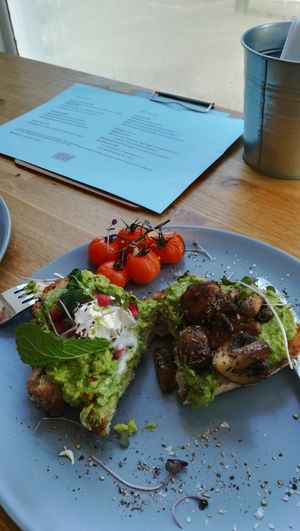 Sourdough toasts - both delish at HBW Coffee in Stirling