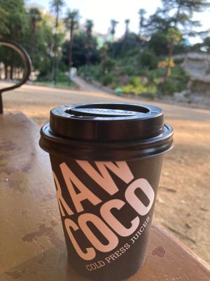 Morning coffee at the Retiro park ☕️  at Rawcoco - General Pardinas in Madrid