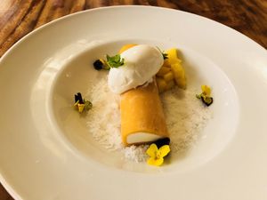 Canelon de mango  at Club House 27 in Sant Pere De Ribes