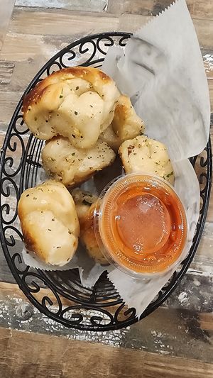 Vegan garlic knots at Umberto's in Sayville