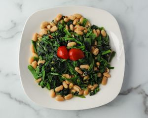 Vegan Spinach & Beans Entree at Umberto's in Sayville