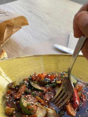 Teriyaki vegetables. Good taste  at Casa Nene in Arzua