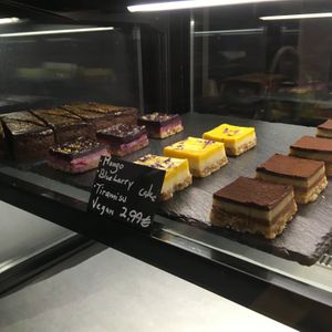 Some of the vegan goodies  at Tomo Cafè in Dusseldorf