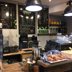 Order counter  at Tomo Cafè in Dusseldorf