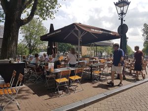 terrace at Ellis Gourmet Burger in Amsterdam