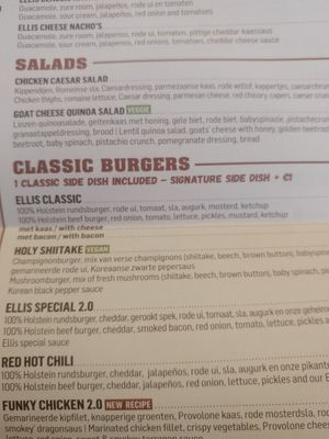 Shitake burger at Ellis Gourmet Burger in Amsterdam