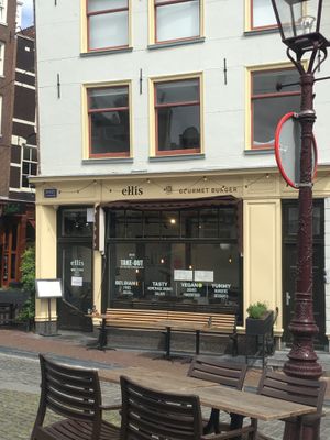 Shop front  at Ellis Gourmet Burger in Amsterdam