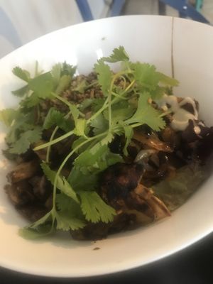 Alkaline Quinoa Bowl = absolutely delicious! at Good Plans Cafe in Montclair