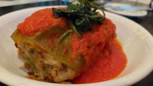 Heavenly lasagna! at Frankie's in Lenox